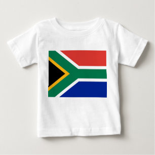 Baby T-Shirt with Flag of South Africa