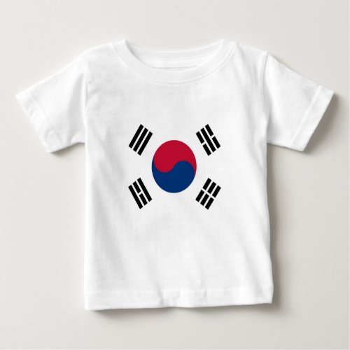 Baby T_Shirt with Flag of South Korea