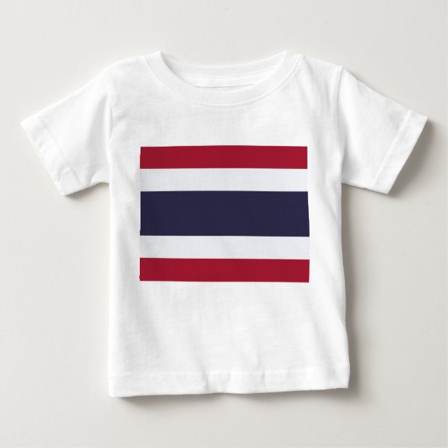 Baby T-Shirt with Flag of Thailand (Front)