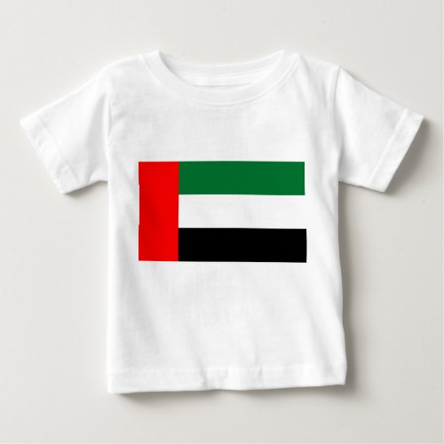 Baby T_Shirt with Flag of United Arab Emirates