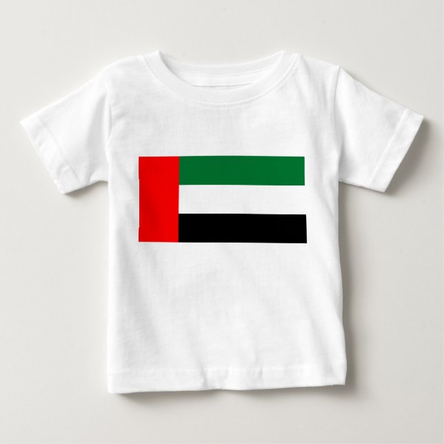 Baby T-Shirt with Flag of United Arab Emirates (Front)