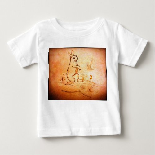 Baby T_ shirt with Rabbit for animal lovers