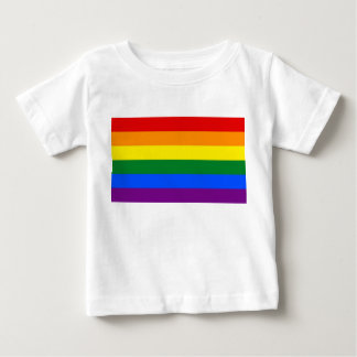 Baby T-Shirt with Rainbow Flag