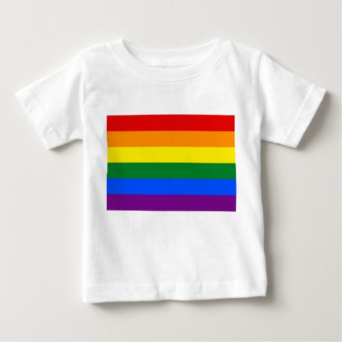 Baby T_Shirt with Rainbow Flag