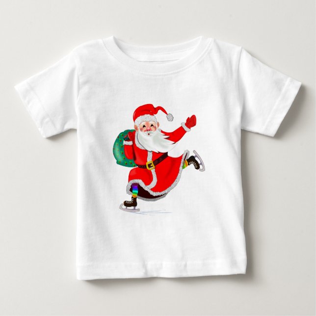 Baby T-shirt with Santa Claus - Christmas (Front)