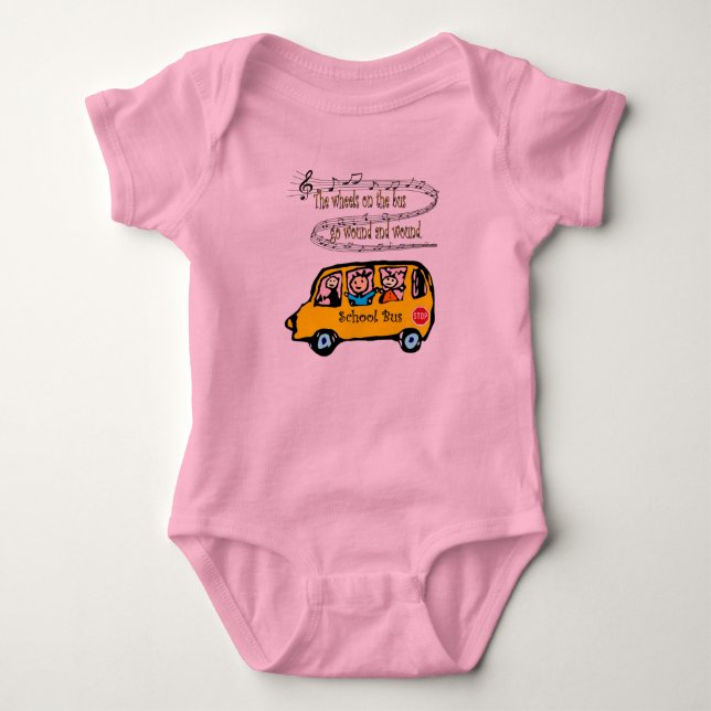 Baby Talk ~ Baby Sings ~ School Bus Song ~ Baby Bodysuit (Front)