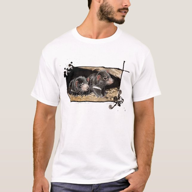 baby Tasmanian devils T-Shirt (Front)