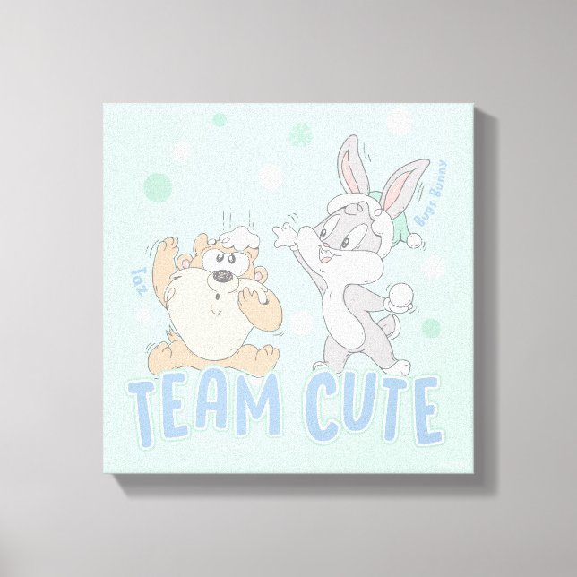 Baby TAZ™ & BUGS BUNNY™ Team Cute Canvas Print (Front)