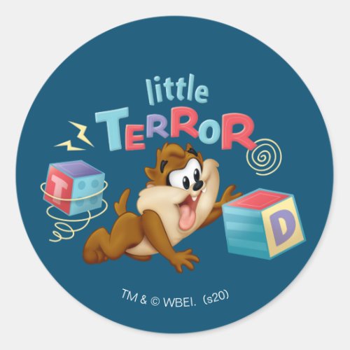 Baby Taz  Little Terror Classic Round Sticker
