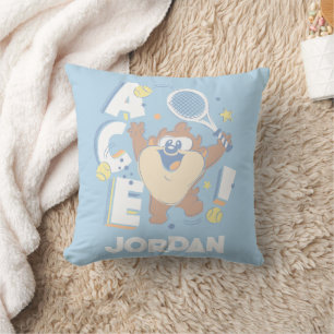 Baby TAZ™ Tennis Ace! Throw Pillow