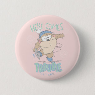 Baby TAZ™ Winter Ice Skating Button
