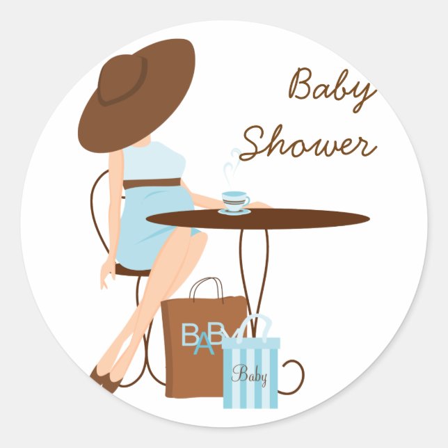Baby Tea Classic Round Sticker (Front)
