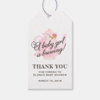 Baby Tea Party | Baby Shower Favor Gift Tag