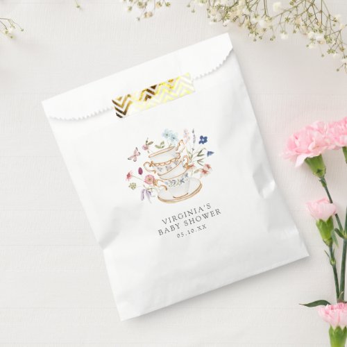 Baby Tea Party Favor Bags