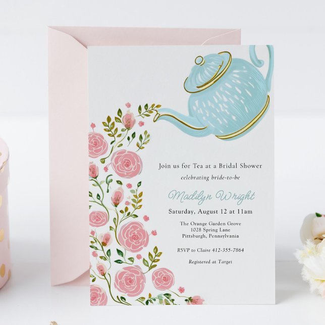 Baby Tea Party Shower  Invitation (Creator Uploaded)