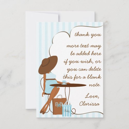 Baby Tea Thank You Note Invites