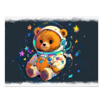 Baby Teddy Bear Dreaming Of Being An Astronaut Photo Print by RavenSpiritPrints at Zazzle