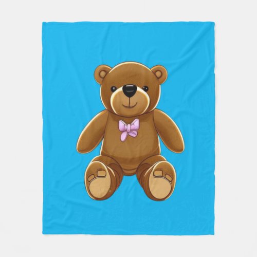 Baby Teddy Bear  Fleece Blanket