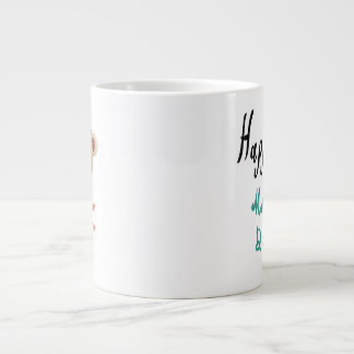 Baby teddy wishes happy mother's day giant coffee mug