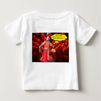 baby tee. Happy Chinese New Year. panda/man T-Shirt