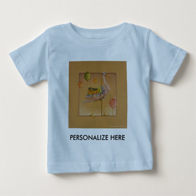 Baby Tees - Carousel Stork (Front)