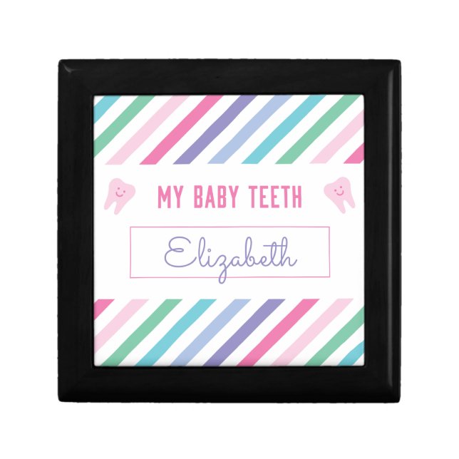 Baby Teeth Keepsake Girl Gift Box (Front)