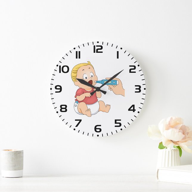 Baby Temperature Check Pediatric Health  Large Clock (Creator Uploaded)
