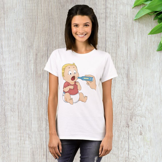 Baby Temperature Check Pediatric Health  T-Shirt (Creator Uploaded)