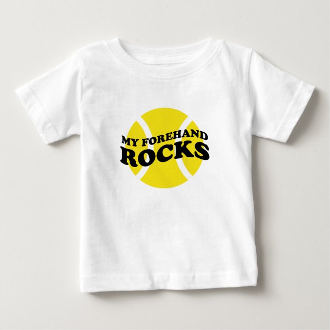 Baby tennis outfit with cute slogan saying T-Shirt (Front)