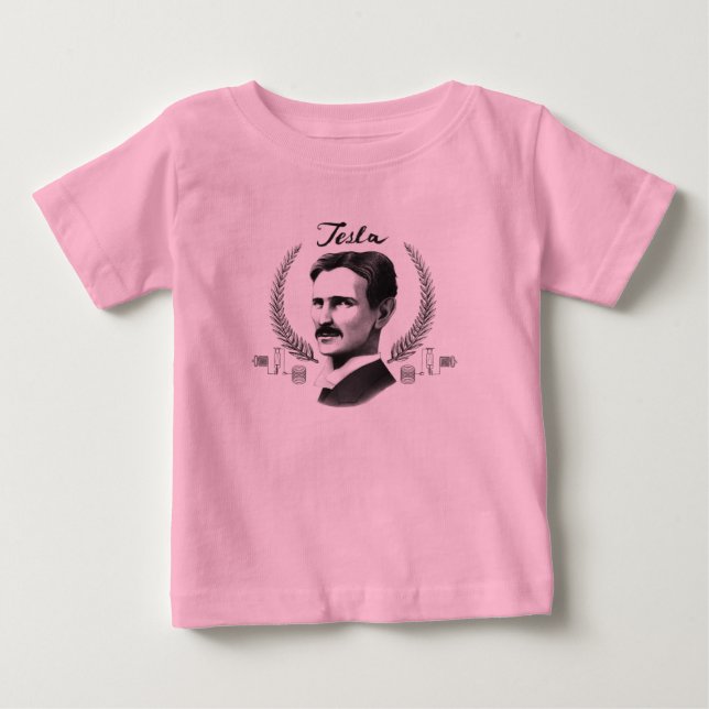 Baby Tesla Organic Baby T-Shirt (Front)