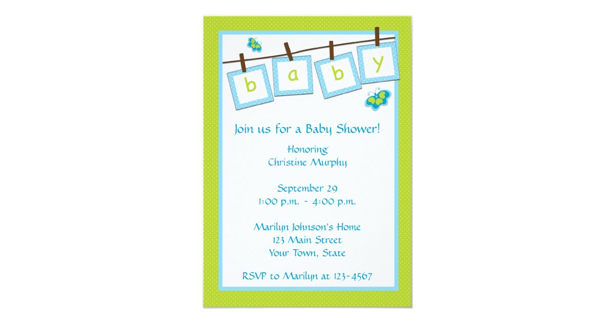 Baby Shower Invitation Sms 8