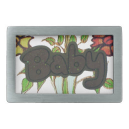 Baby text hiding plant.png belt buckle