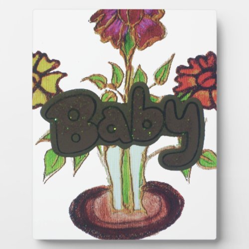 Baby text hiding plantpng plaque
