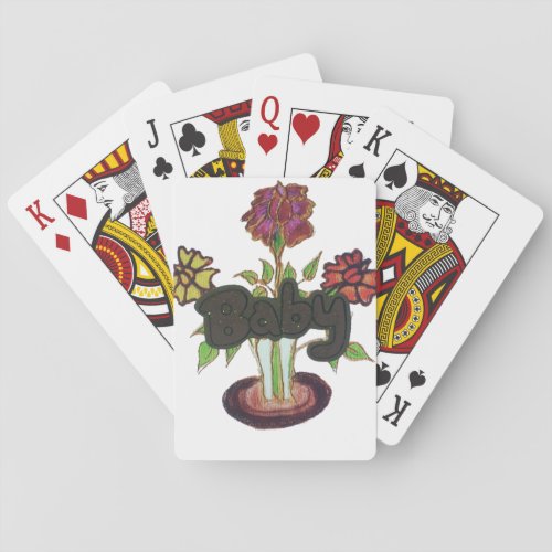 Baby text hiding plantpng playing cards