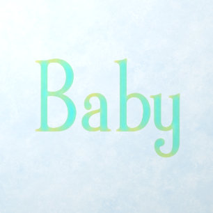 Baby Text Transparent Wall Decal