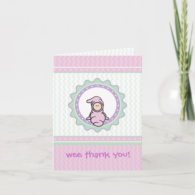 Baby Thank You Card - Easy to Customize (Front)
