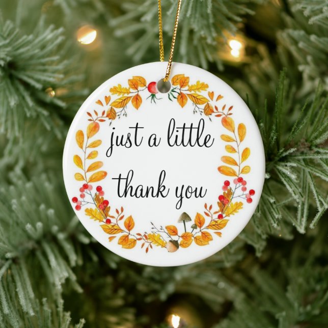 Baby Thank You Cards Ceramic Ornament (Tree)