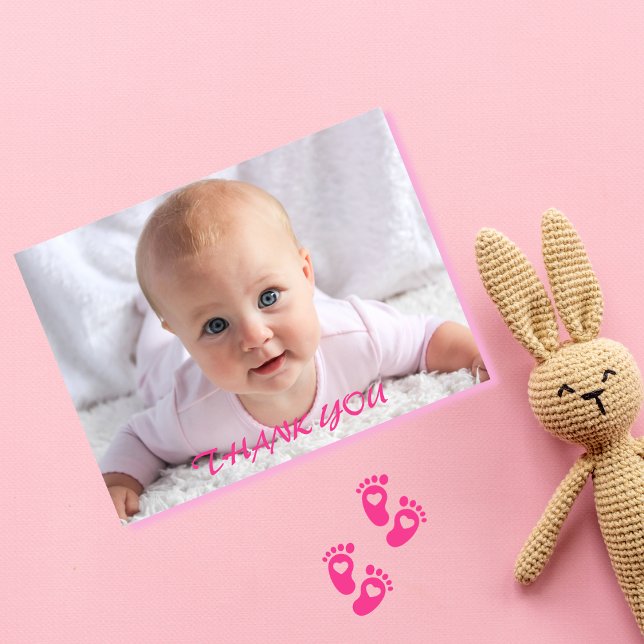 Baby Thank You Photo Postcard (Creator Uploaded)