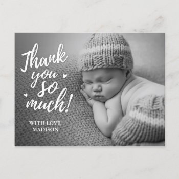 Baby Thank You Postcards by UniqueInvites at Zazzle