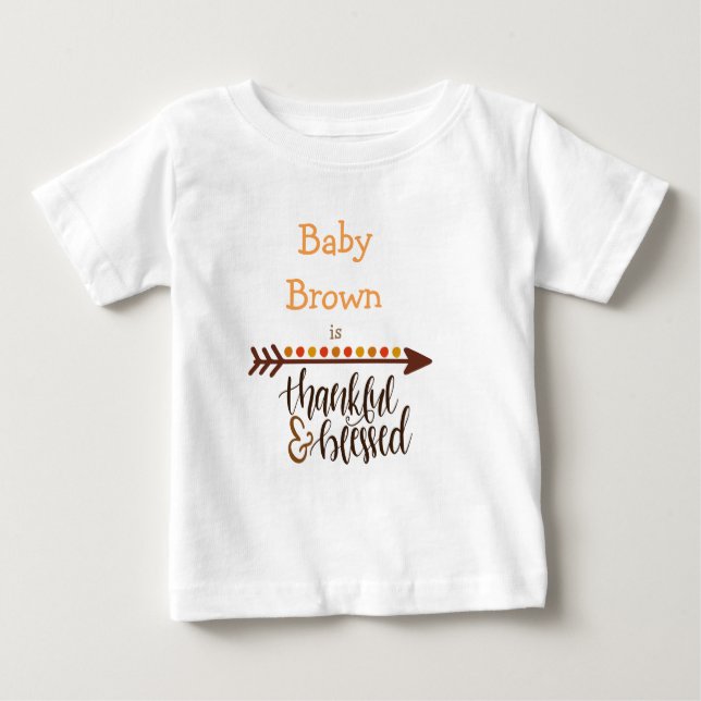 Baby Thanksgiving T-Shirt (Front)