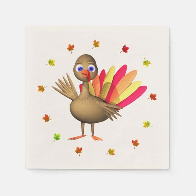 Baby Thanksgiving Turkey Napkins (Front)