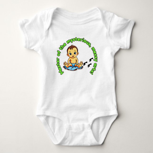 Baby themed T-shirt  Baby Bodysuit (Front)