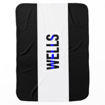 Baby Thin Blue Line Police Infant Baby Blanket