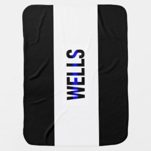 Baby Thin Blue Line Police Infant Baby Blanket