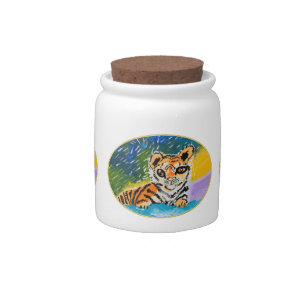 Baby Tiger "Art by Kids" Candy Jar