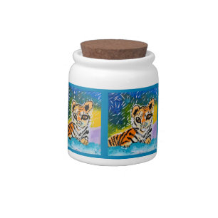 Baby Tiger "Art by Kids" Candy Jar