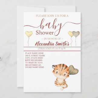 Baby Tiger | Baby Shower Invitation