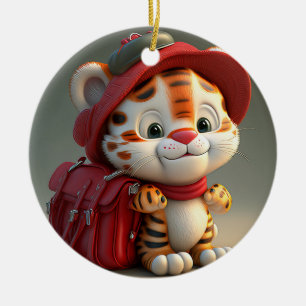Baby Tiger Cartoon-76775 Ceramic Ornament
