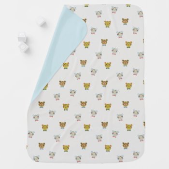 Baby Tiger Faces Baby Blanket by spacetempodesign at Zazzle