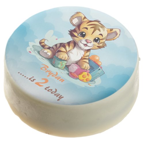 Baby Tiger Lunch Box 2nd Birthday  Chocolate Covered Oreo